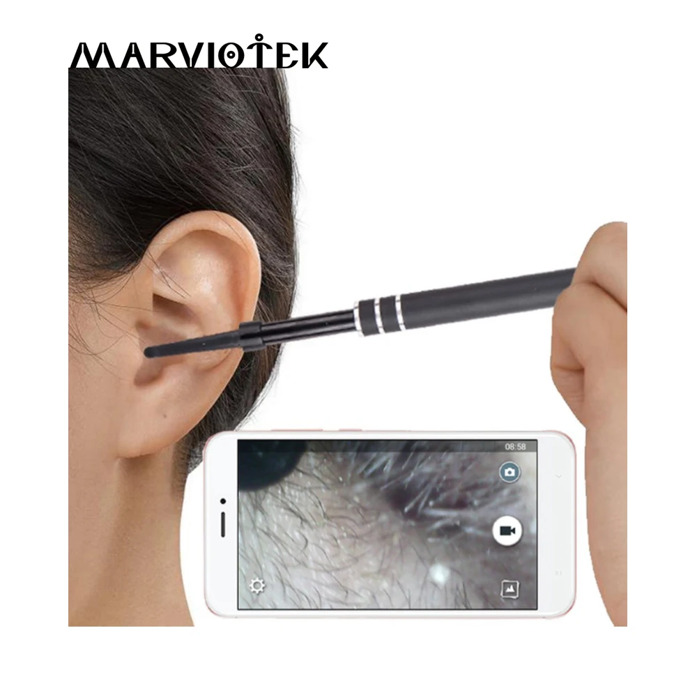 

USB Ear Cleaning Tool HD Visual Ear Spoon Multifunctional Earpick With Mini Camera Pen 3 in 1 Ear Care In-ear Cleaning Endoscope