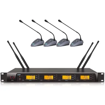 

Bolymic Conference microphone wireless mic with 4 channels microphone draadloze microfoon