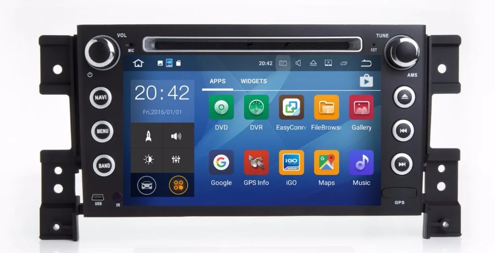 cheap ROM 32 16G 4GB RAM Android 8.0 Car DVD PC Multimedia DVD Player GPS Navi Stereo Radio Fit SUZUKI GRAND VITARA 2005 2006 11 2012