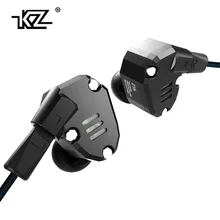 Wholesale Metal KZ ZS6 2DD+2BA Hybrid In Ear Earphone Running Sport Earphones Earplug Headset Earbud HIFI PK SE846 IE80 IE800 UE900 ZS5