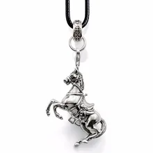 Hzew 3D лошадь кулон ожерелье ожерелья с лошадьми