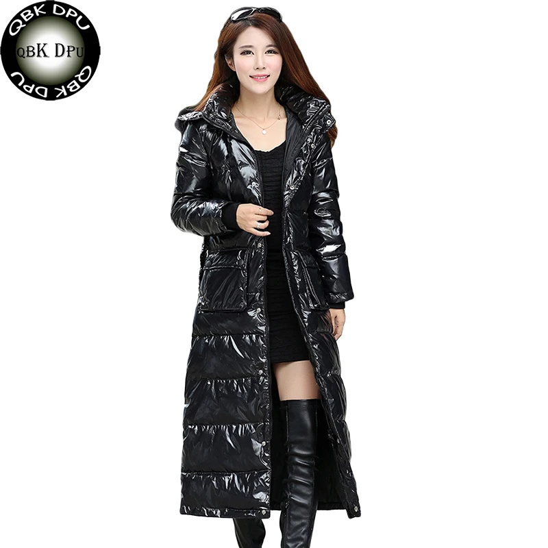 

Women's white duck down coat winter 2018 New arrival Ladies Real Fur Collar Warm long Parkas Chaqueta Mujer