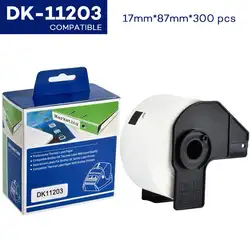 CIDY 5 рулонов DK-1203 совместимый для этикетки Brother DK-11203 DK 1203 DK 203 Die-Cut стандартные адресные этикетки для QL570 QL700