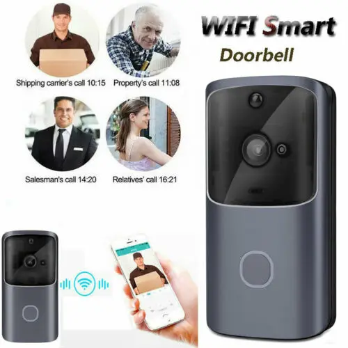 

1280*720 Smart Wireless WiFi DoorBell Phone Video PIR Motion Detection Camera