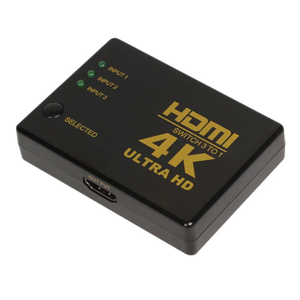 HDMI переключатель 4K * 2K видео сплиттер 3 входа 1 выходной порт концентратор для DVD HDTV