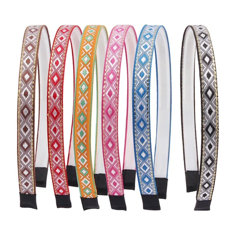 

Candygirl 1pc Boho Headband Fashion Satin Covered Headband Girls Plastic Headbands Candy Color Hair Accessories