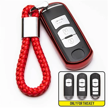 

TPU Car Key Cover Case For Mazda 2 3 5 6 8 Axela Atenza CX-5 CX5 CX-7 CX-9 2014 2015 CX-4 CX-3 Speed Miata MX5 RX 2016 2017 2018