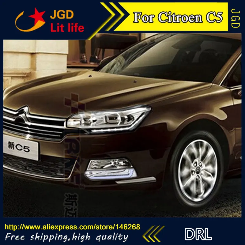 Бесплатная доставка! Дневные ходовые огни для Citroen C5 6000 2013 12 светодиодный 2014 к |