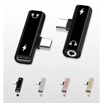 

2 In 1 Type C To 3.5mm Jack Earphone Charging Converter USB Type-C Audio Adapter for Xiaomi 6 Huawei P10 Mate 20 Type C Phones
