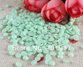 

Wholesale ! Lt Green Solid Color Candy Resin Rhinestones Flatback 100000pcs/Pack/Lot 2mm