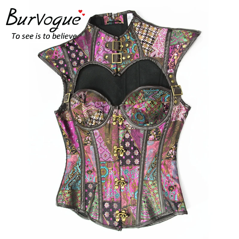 Steampunk Corset Gothic Leather Corset