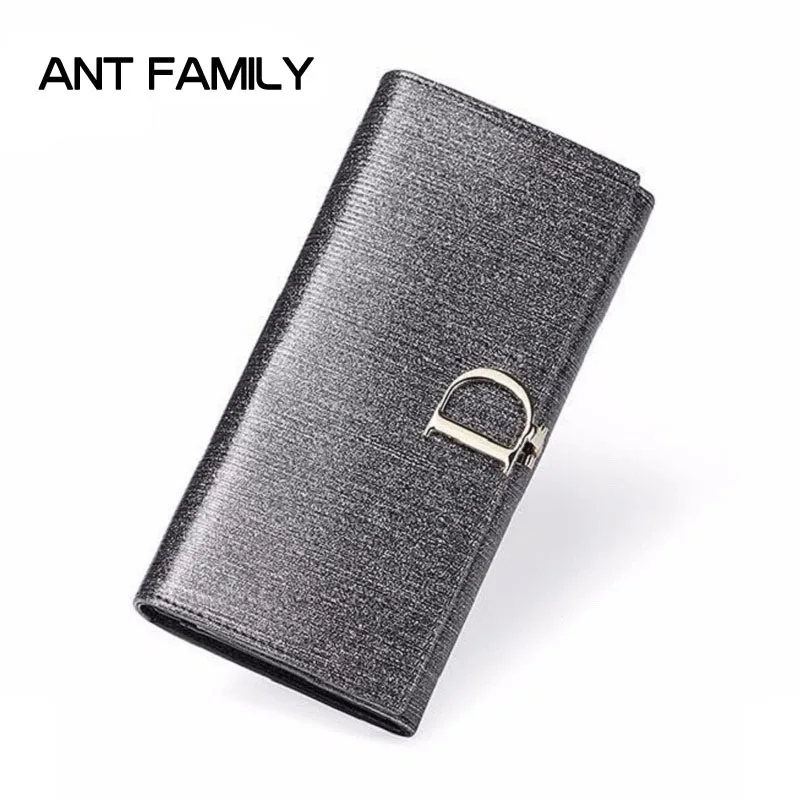 

Fashion Sequin Genuine Leather Women Wallet 2019 Female Long Wallets Purse Ladies Clutch Real Leather Wallet portefeuille femme