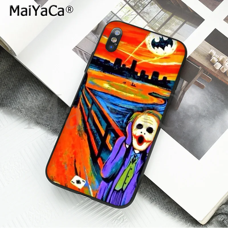 MaiYaCa Comics Бэтмен Джокер Харли ТПУ силиконовый черный чехол для телефона для Apple iphone 11 pro8 7 66S Plus X XS MAX 5S SE XR чехол s - Цвет: A8