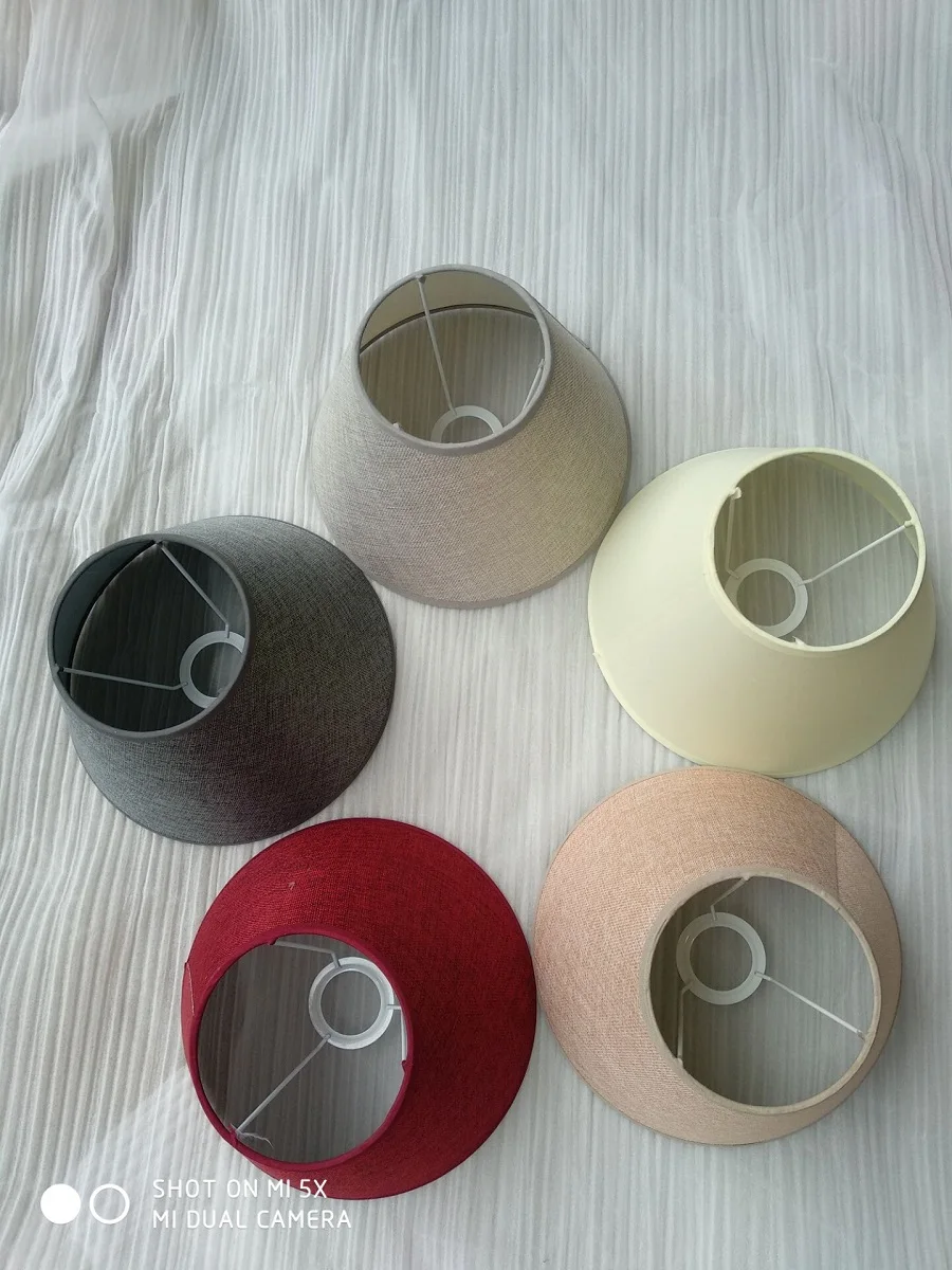 

Wholesale Lighting Accessories Lamp Spare Parts E27 Cloth Fabric Linen Lamp Covers&Shades Used for Table Lamps Floor Lights