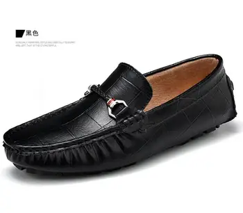 

Men Driving Shoes Italian Casual Blue white Moccasins Luxury Brand 2018 Flat Designer Shoes Men High Quality Plus Size38 -44