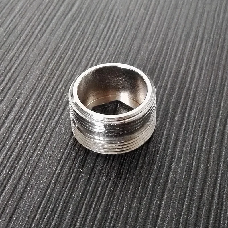 

10pcs/lot Brass Equal Male M22 Pipe Fitting Chrome Plated M22*M22 Brass Accessories adapter for faucet