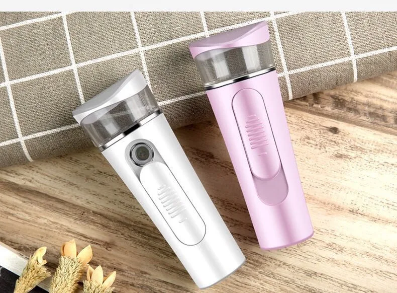  2 in 1 Mini Handheld Mist Sprayer Portable Facial Steamer Sprayer USB Face Atomization Power Bank S