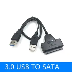 USB2.0/USB3.0 для HDD 7 + 15 контактов SATA 2,5 дюйма Кабель-адаптер для жесткого диска для SATA SSD/HDD HSJ-19