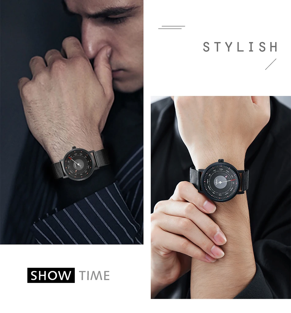 Sinobi Top Luxury Brand Men Leather Strap Sports Watches Men's Quartz Clock Man Waterproof Wrist Hiking Watch Relogio masculino