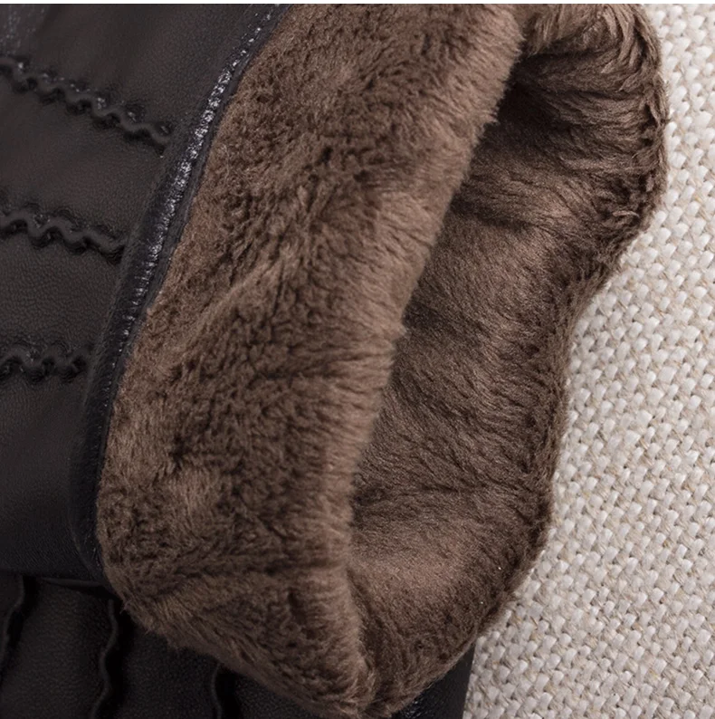 Gours перчатки из натуральной кожи для женщин зимние теплые черные классические перчатки из овчины с сенсорным экраном модные варежки новые GSL071