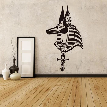 

Anubis Wall Poster Egypt Head Pattern Wall Sticker Bedroom Decoration Ancient Anubis Egypt Wall Art Decal Vinyl Murals AZ282