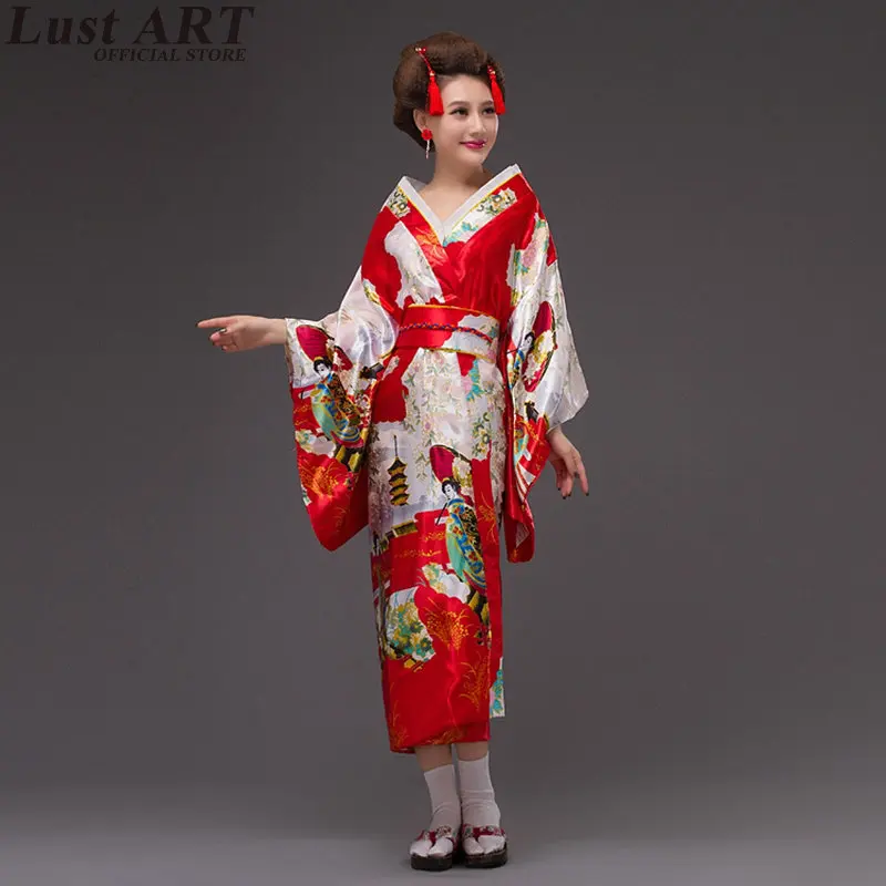 Kimono Japonais Traditionnel Robe Cosplay Pour Femmes Yukata Costume Haori Geisha Japonais Vetements Obi Japonais Aa316 Aliexpress