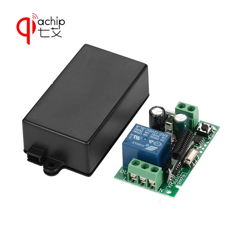 

New AC85V~220V 1CH Remote control switch wireless relay 433.92MHz Superheterodyne Receiver module learning 1527 or 2262