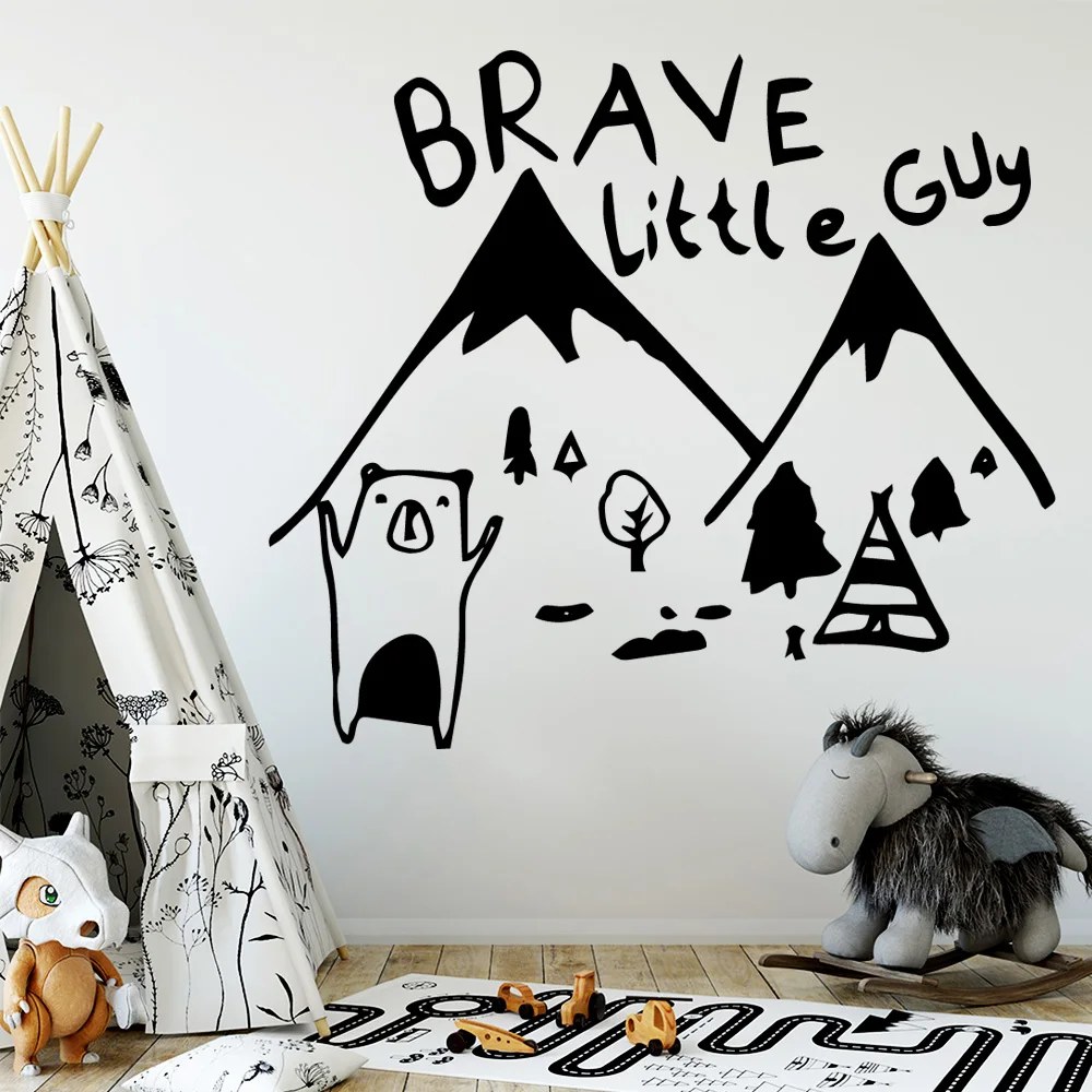 Modern Brave Guy Wallsticker House Decoration For Baby Kids Rooms Decor Vinyl Wall Decals Modern Brave Guy Wallsticker House Decoration For Baby Kids Rooms Decor Vinyl Wall Decals