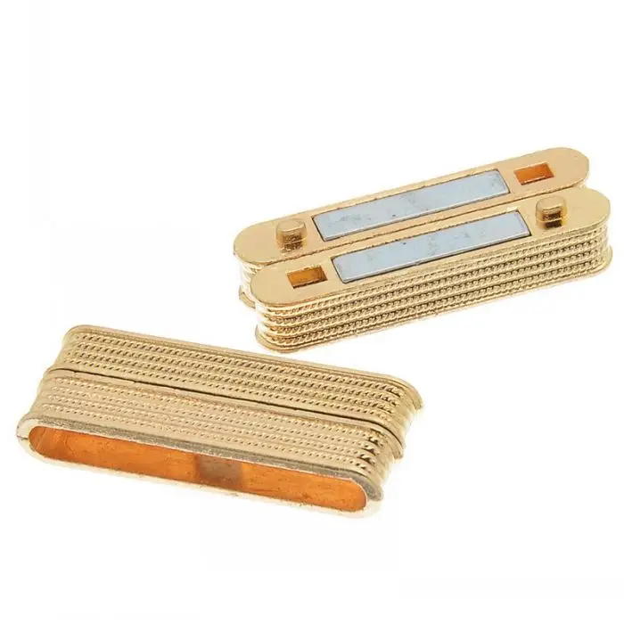 DoreenBeads Clasps Rectangle For Bracelet/Necklace Gold Plated