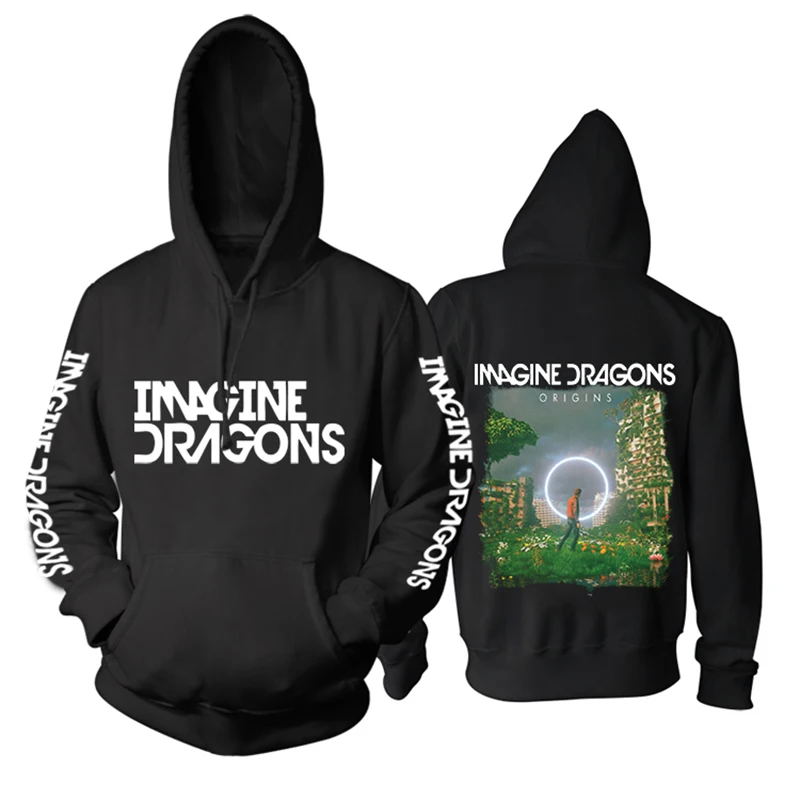 

Bloodhoof Imagine Dragons Origins Indie Pop Alternative Rock black new Cashmere Pullover Hoodie Asian Size