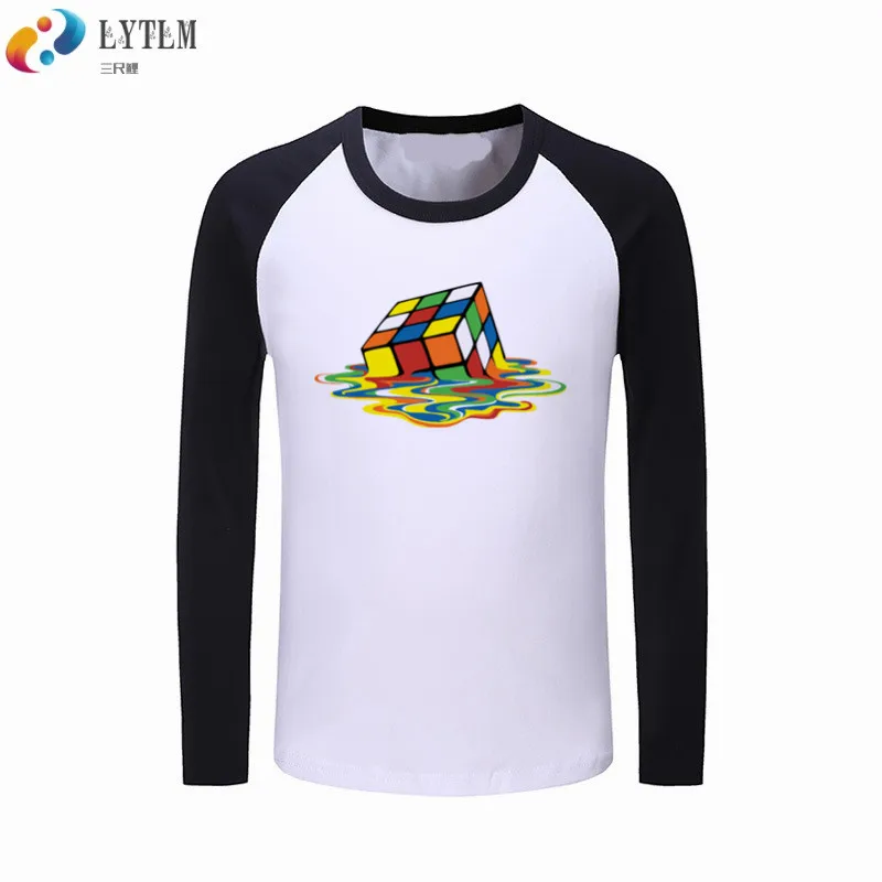 

LYTLM T Shirt Kids Magic Square Boys T-shirt Magic Cube Printed Long Sleeve Tops Harajuku Fashion The Big Bang Theory T-Shirts