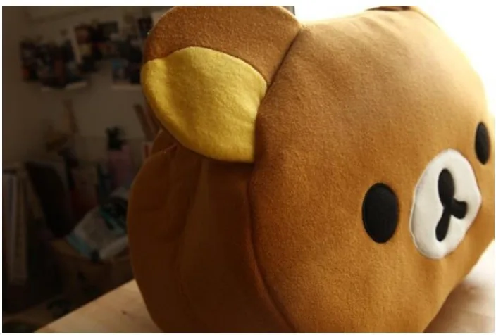 1 piece Rilakkuma Cute Big Bag Handbag shoulder plush relax brown bear Bag