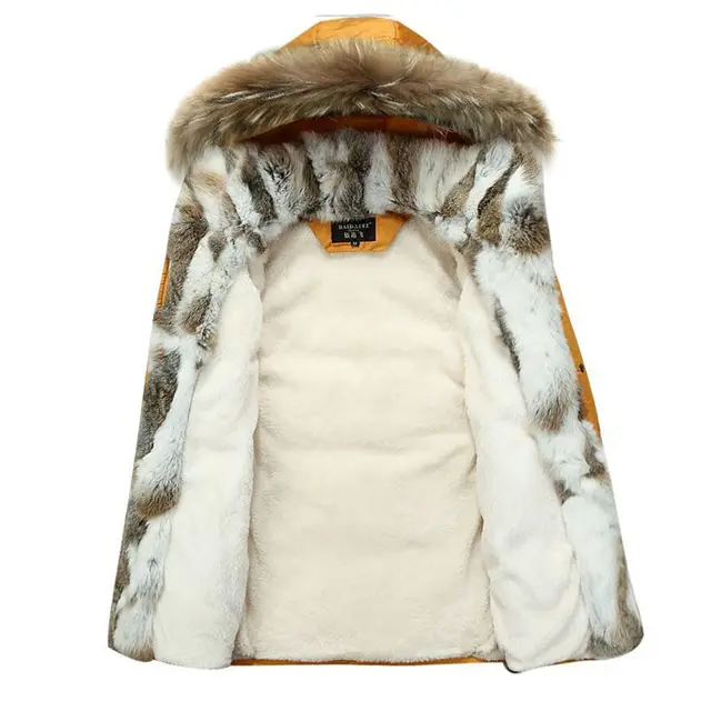 mens bubble jacket with fur hood