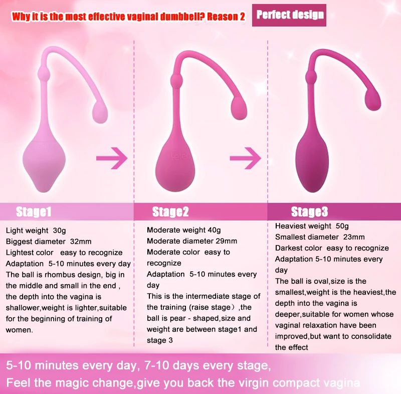 Magic Vaginal Dumbbell Leten alat melatih otot vagina