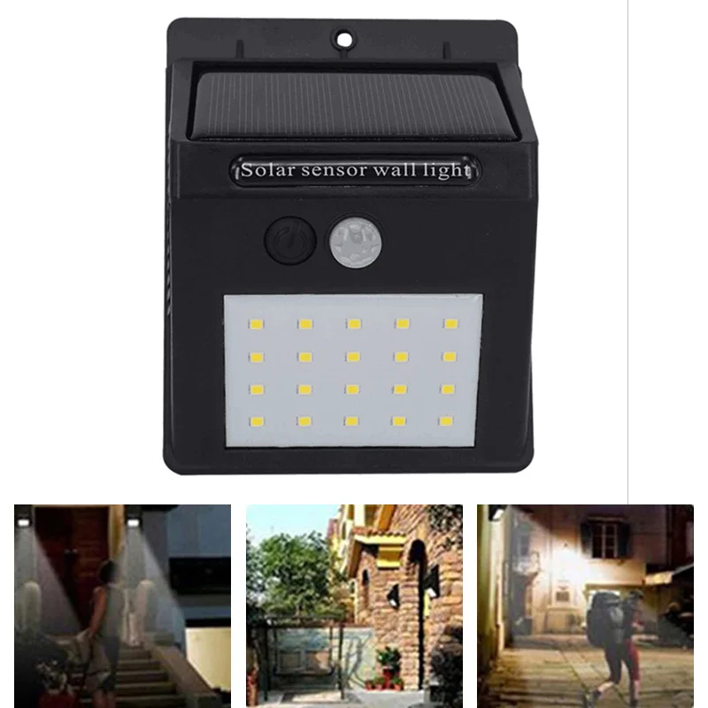Beste 20 LED Solar Light Motion Sensor Spaarlamp Security Wandlampen voor Tuin Patio Dek Yard LB88