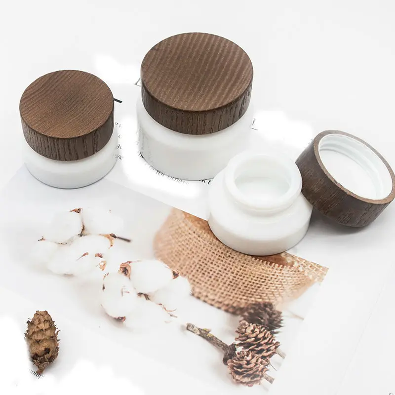 

Empty Cream Jar Bamboo Cream Container Cream Box Empty Cosmetic Containers Ointment Box Empty Wood Jar 5g 10g 30g 50g 20pcs/Lot