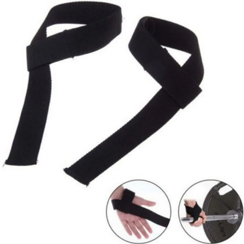 

2Pcs Exercise Sports Gym Supportive Grip Belt Fitness Accessories For Bodybuilding Power Lifting Adjustable Wrist Strap