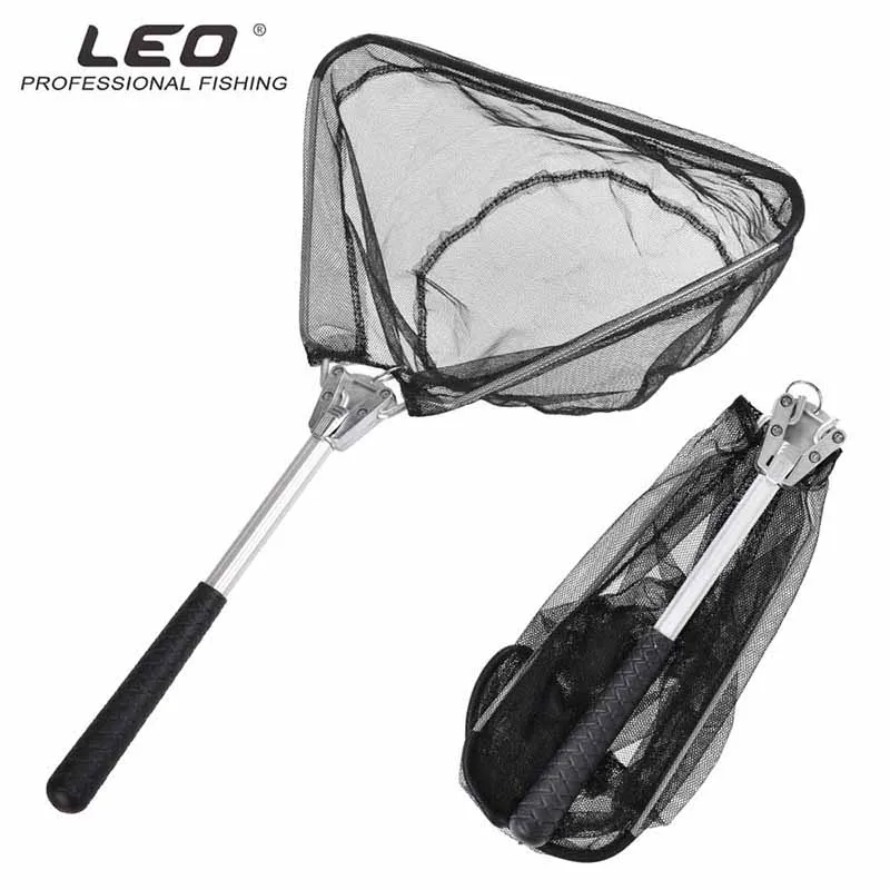 

Fly Fishing Net 0.5m Mini Hand Aluminum Alloy Pole Nets Triangular Landing Nylon Mesh Trout Catch Release Scoop Net Fish Trap