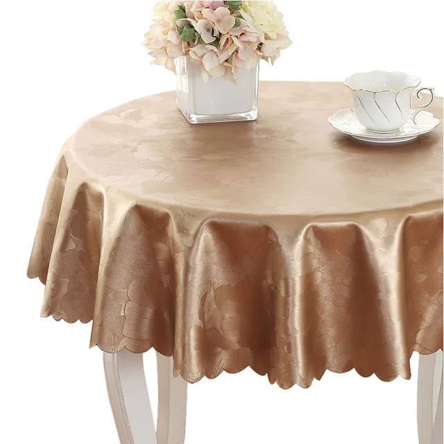 120cm 4ft Round Tablecloth Pattern Printing Pu Leather Table Cloth Home