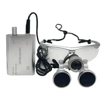 Dental Loupes 3.5X 420 mm Surgical Magnifying Glasses Dental Equipment Surgical Dentists Magnifier with LED Head Light Lamp Dental Loupes 3.5X 420 mm Surgical Magnifying Glasses Dental Equipment Surgical Dentists Magnifier with LED Head Light Lamp