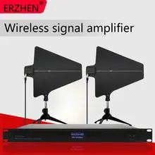 Wireless microphone amplifier antenna receives signal amplification distance of 500 meters. 4-channel enhanced annunciator wireless channel models and beamforming antenna arrays