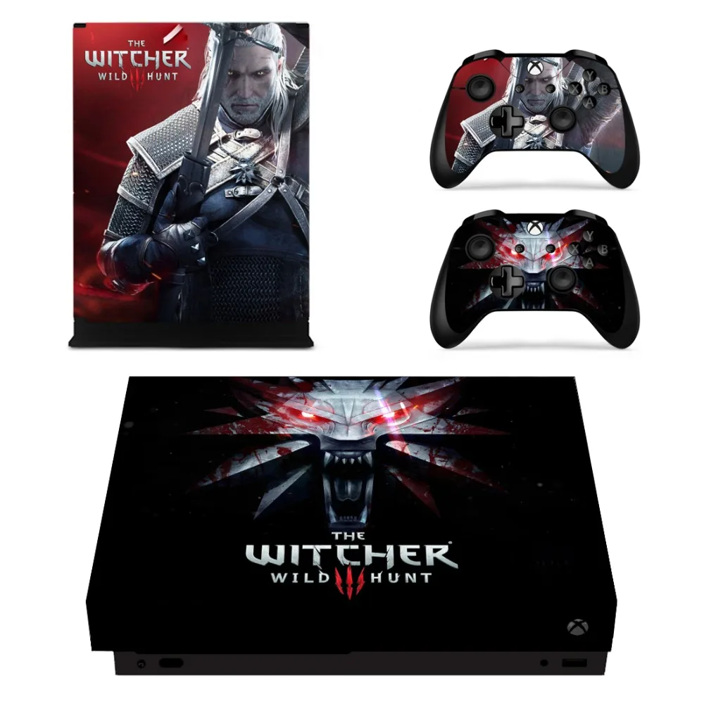 The Witcher 3 Wild Hunt Skin Sticker Decal For Xbox One X Console and Controllers Skins Stickers
