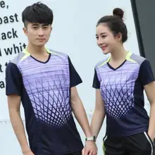 Мужская футболка для бадминтона, теннисная одежда для мужчин, женская футболка для бадминтона, M-4XL для бадминтона