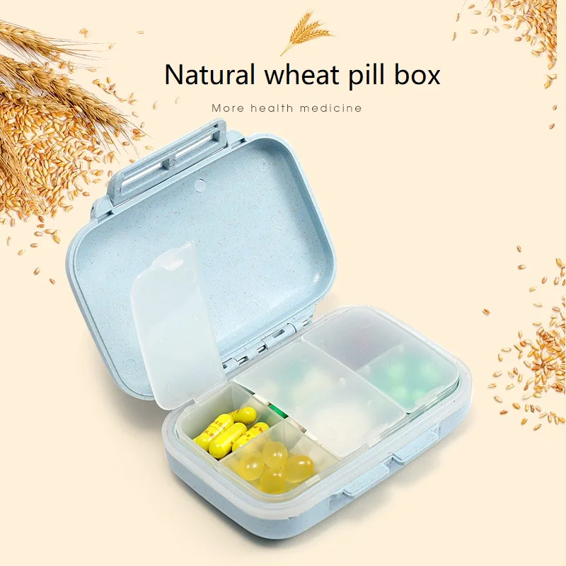 

Mini Emergency Kits Vitamin Medicine Drug Container Travel Case Portable Weekly Pill Storage Container First Aid Organizer Box