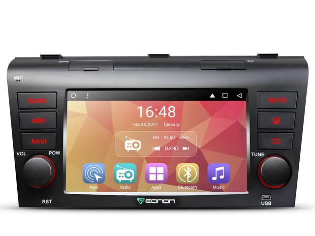 7 &quot4 ядра ОС Android 6.0 Автомобильный мультимедийный GPS Радио для Mazda 3 2004-2009 с двойной