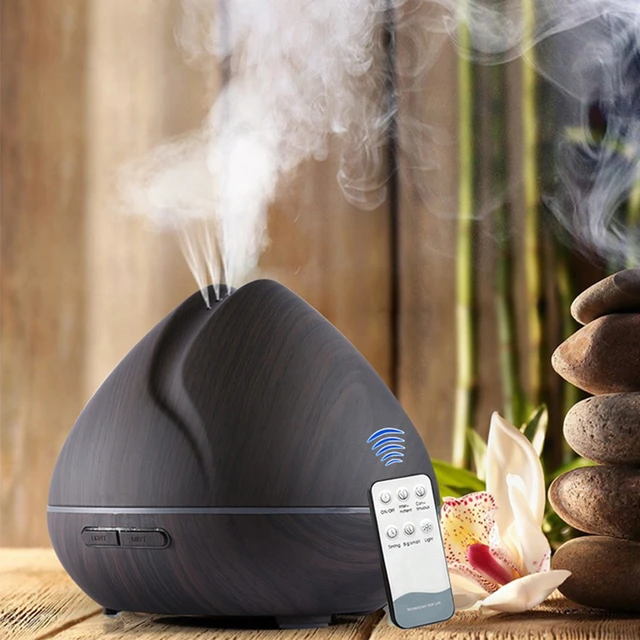 500ML Air Humidifier Essential Oil Diffuser Aroma Ultrasonic Mist Maker  Home Fragrance Aromatherapy Humificador for Home Office