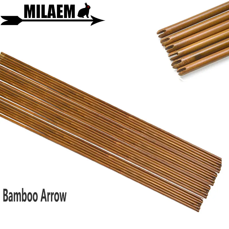 

6/12pcs Archery Bamboo Arrow Shaft 83cm DIY Bamboo Arrow Hunting Shooting Compound Recurve Bow Arrow Target Practice Accessories