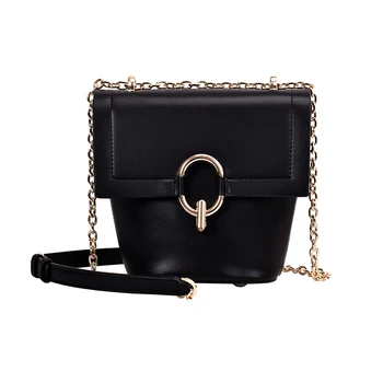 

2019 European fashion simple bucket bag women's designer handbag high quality PU leather shoulder bag qq511