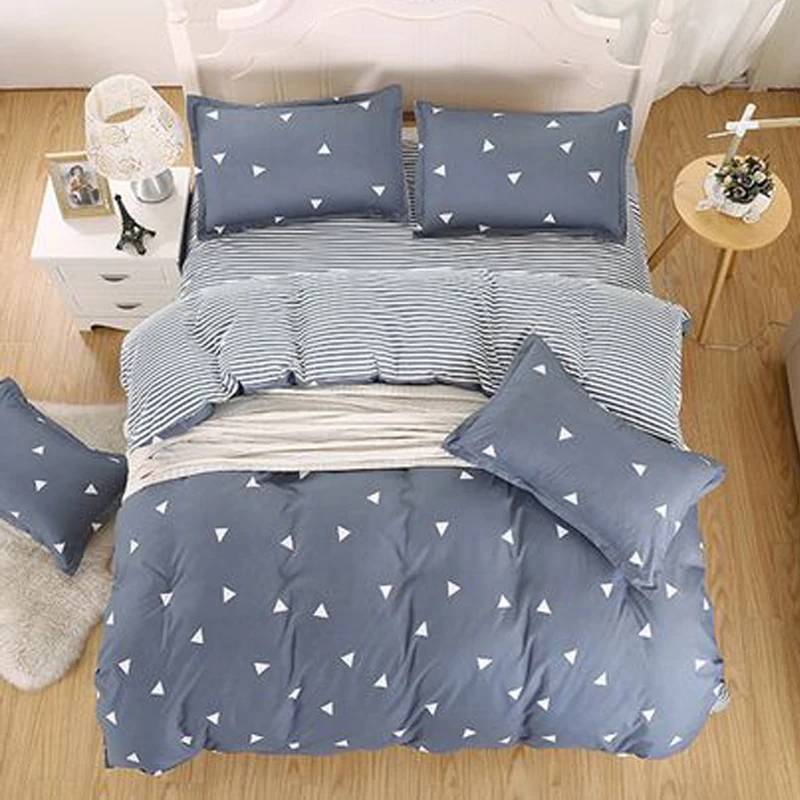 3/4pcs European Style Bedding Sets Geometric pattern Duvet Cover Bed