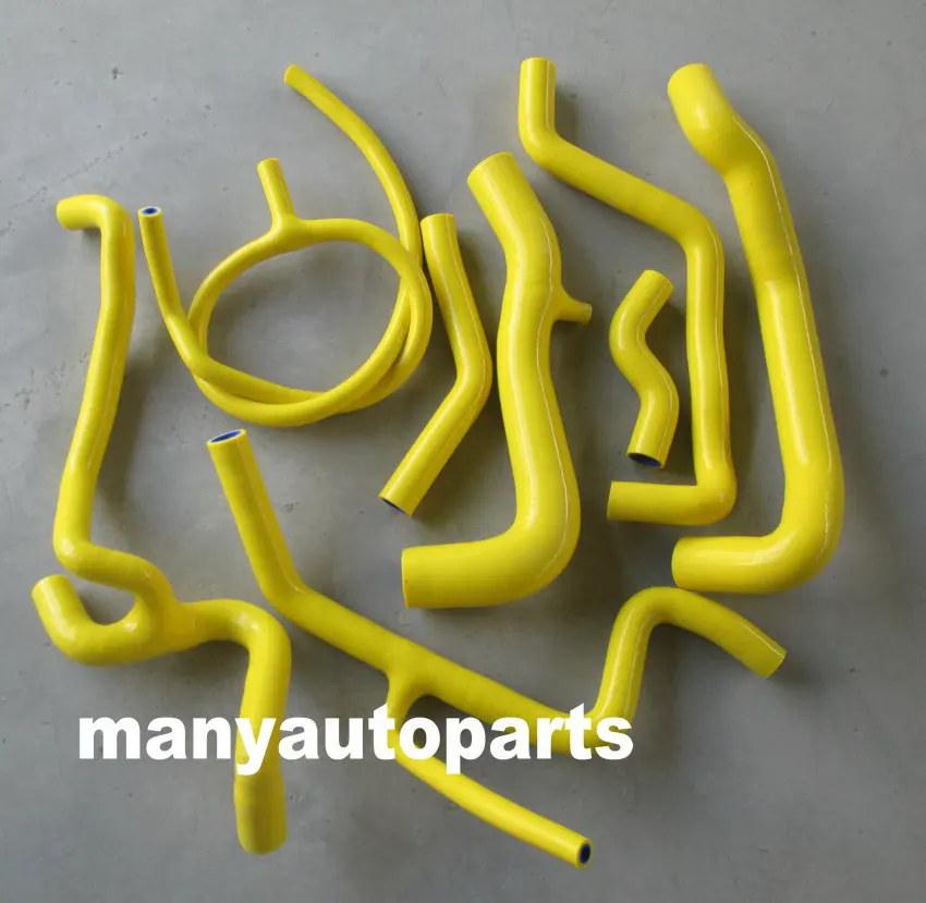 Силиконовый шланг для подачи охлаждающей жидкости Комплект для VW GOLF/JETTA(Фольксваген Джетта) MK3 A3 VR6 2,8/2,9 AAA/АБВ двигателя NON-US желтого цвета